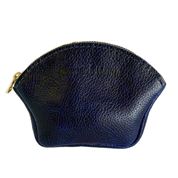 Portland Leather Small Cobalt Seashell Pouch - Brand New - Picture 1 of 7